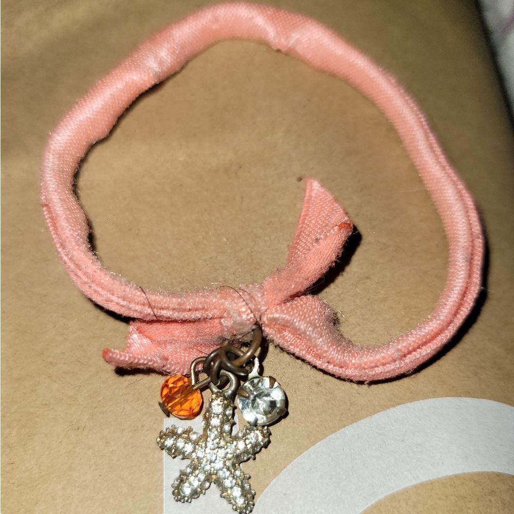 Free Handmade charm hair tie